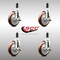 Service Caster 5 Inch 316SS Maroon Poly Swivel 1-3/8 Inch Expanding Stem Caster Set Brake SCC SCC-SS316EX20S514-PPUB-MRN-TLB-138-4 - alternate 4
